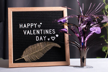 valentine's day. Greeting card for February 14th