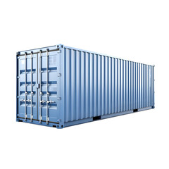 Shipping container on transparent background PNG image