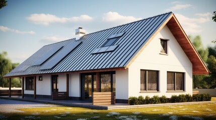 Skillion roofs single sloping roof with a modern look solid color background