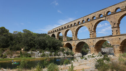Obraz premium Pont du Gard,. Uzès, Francia