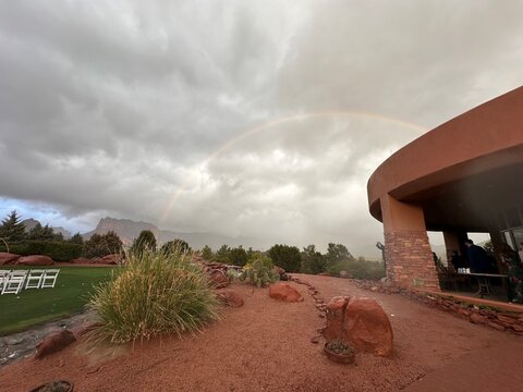 Rainbow in Sedona, Arizona 