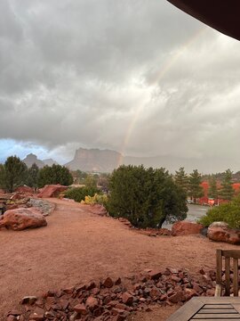 Rainbow in Sedona Arizona 