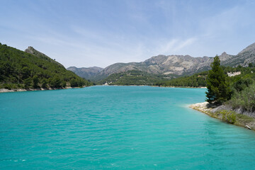 The lake of Guadelest in Spain.