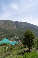 The lake of Guadelest in Spain.