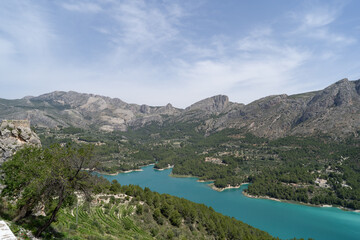 Fototapeta premium The lake of Guadelest in Spain.