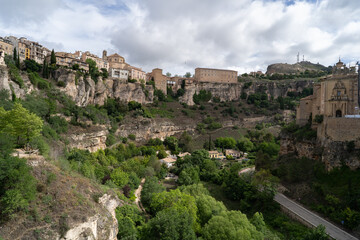 Fototapeta na wymiar View of the village of Cuenca in Spain.