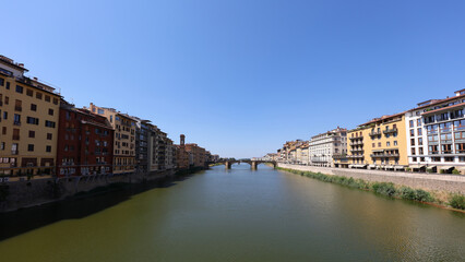 Naklejka na ściany i meble Río Arno, Florencia, Italia