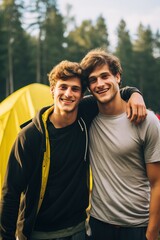 Obraz premium gay couple beautiful and happy