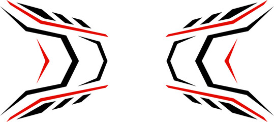 cyber technology red black geometric future design background