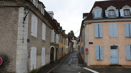 Fototapeta na wymiar Calle de Orthez, Francia