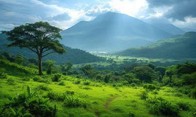 Exploring the Enchanting Forests of Arusha: A Wilderness Haven in Tanzania's Heart - obrazy, fototapety, plakaty