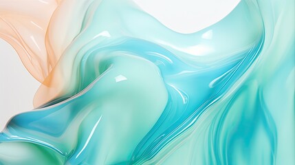 an image of a blue green liquid in the style of photo
