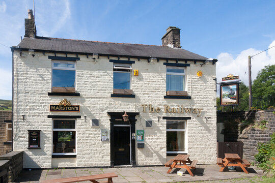 The Railway public house, Station Road, Marsden, West Yorkshire, England, United Kingdom