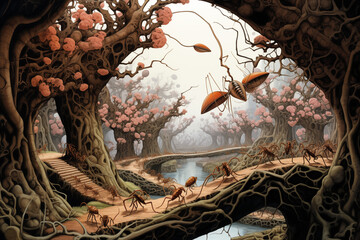 halloween in the forest