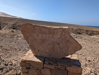rock in the desert Garcey Fuerteventura 