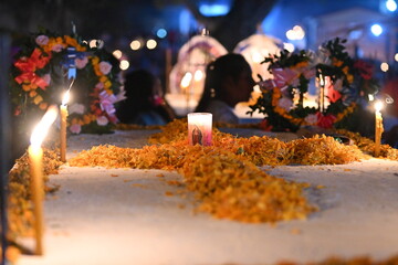 Celebración Mexicana de Xantolo (Día de Muertos) en la Huasteca potosina (Axtla de Terrazas, San...