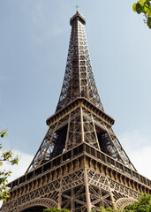 france paris Eiffel tower in spring 