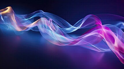 Fototapeta premium Dynamic streamers dance in the air enhancing the lively