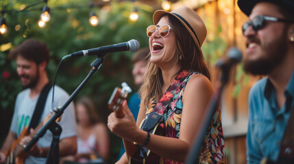 Summer BBQ with Laughter and Music