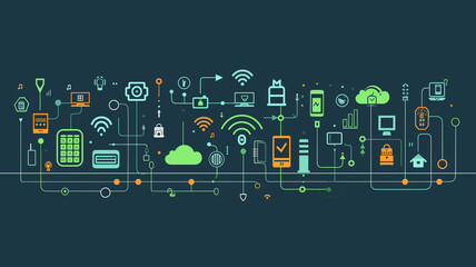 IoT Devices Network Illustration