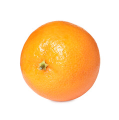 Fresh ripe juicy tangerine isolated on white