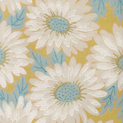 Floral design with digital watercolor vibes on a textured paper background.