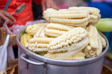 Choclo - Peruvian Steamed Corn - obrazy, fototapety, plakaty
