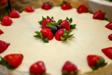 Strawberry and Blueberry Cake