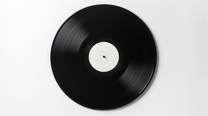 Black vinyl record