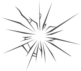 Obraz premium broken glass ball