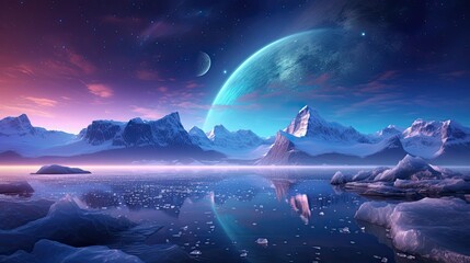 surreal and exquisite CG rendering Night