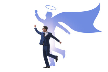 Businessman in the alter ego concept