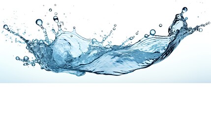 Fototapeta premium Water Splash With Isolated Transparent Background