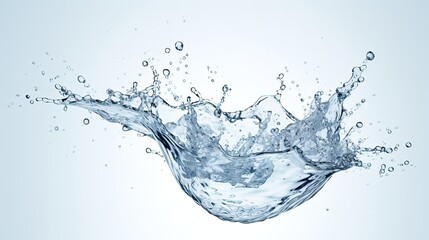 Water Splash With Isolated Transparent Background
