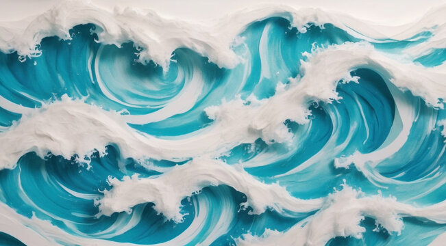 abstract blue background with waves