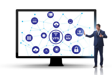 Virtual private network VPN cyber concept