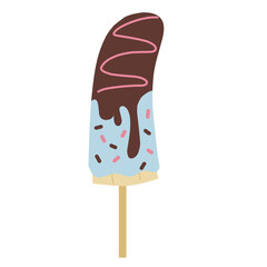 Es kul kul Indonesian street food Illustration 