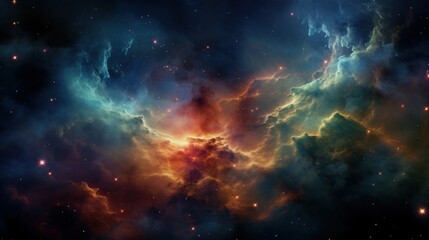Fototapeta na wymiar Abstract background pattern of a nebula galaxy in space.