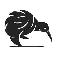 Kiwi Bird Logo template Isolated. Brand Identity. Icon Abstract Vector graphic