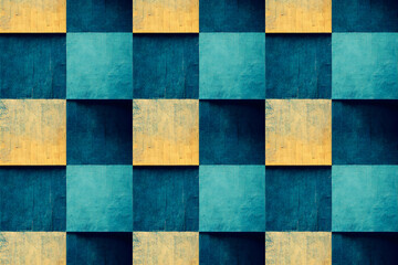 Fototapeta premium Urban Contrast: Textured Checkerboard