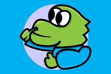 Cute Crocodile Mascot Vector Illustration. Crocodile With Cartoon Icon Vector Illustration. Isolated Premium Vector Science Animal Icon Concept.