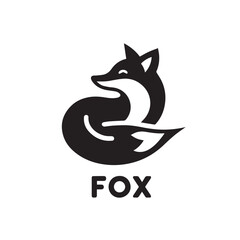 modern minimalist fox logo