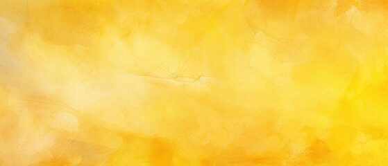 Experience the warmth and artistic appeal of this abstract yellow watercolor-painted paper texture background, Ai Generated.