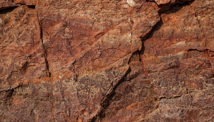 Dark red-orange-brown rock texture with cracks