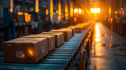 Sunset Symphony: The Rhythm of Conveyor Belts in Modern Logistics