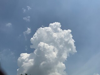 blue sky with clouds