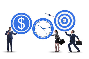 Time is money concept with aims