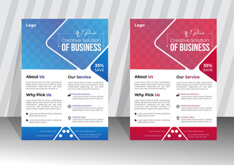 business brochure flyer design layout template