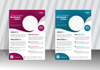 New business idea flyer design template
