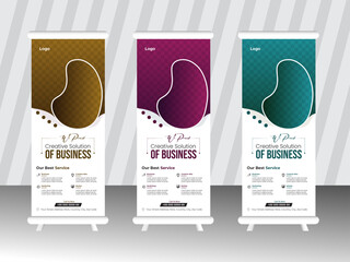 Business roll up banner design 
